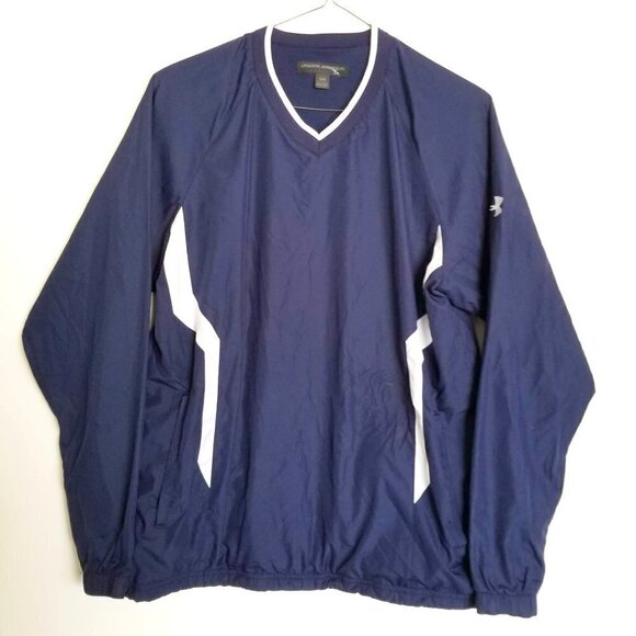 Under Armour V-Neck Windbreaker Athletic Pullover - Picture 1 of 10